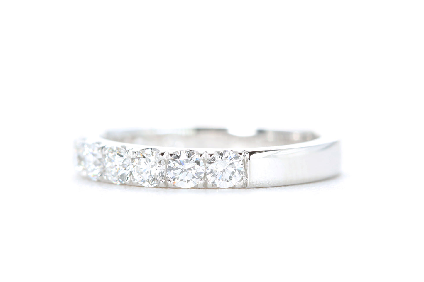 Micro Pavé Diamond Ring One Carat in Platinum