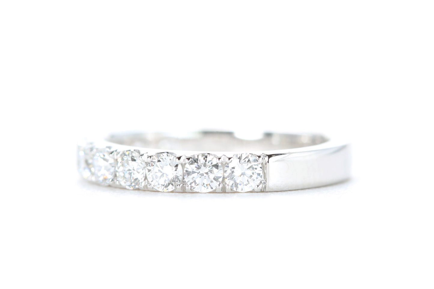 Micro Pavé Diamond Ring One Carat in Platinum