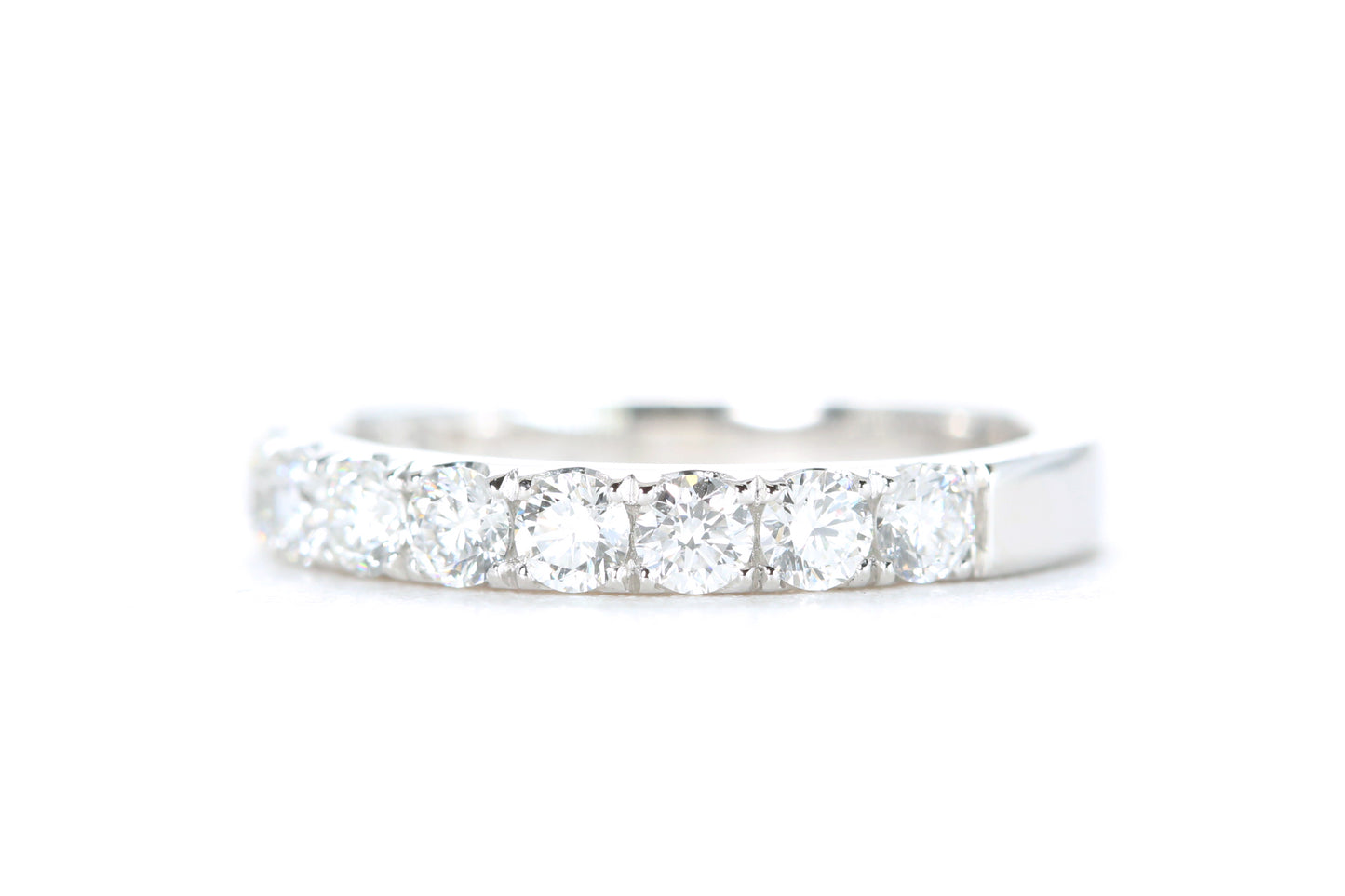 Micro Pavé Diamond Ring One Carat in Platinum