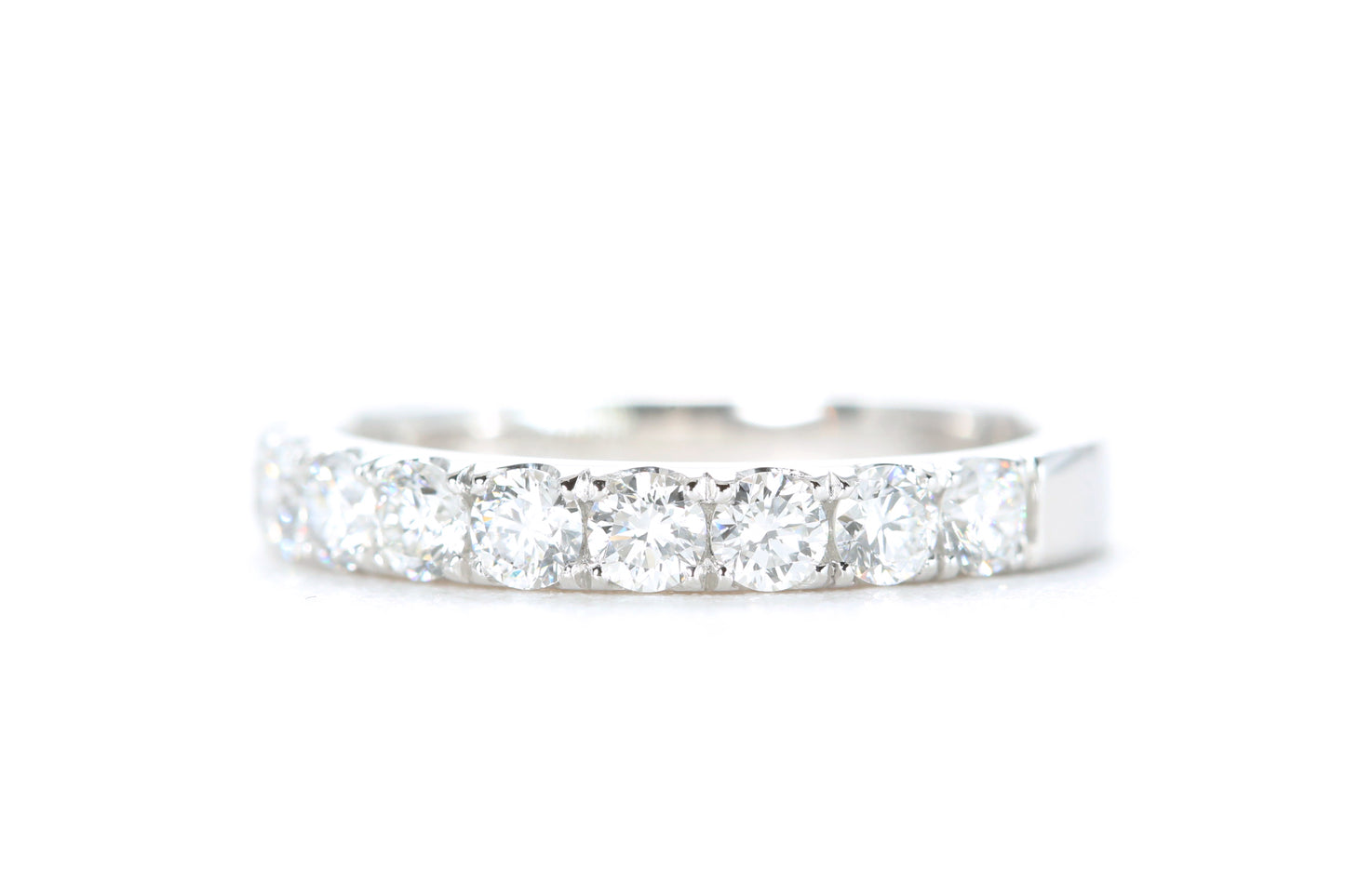Micro Pavé Diamond Ring One Carat in Platinum