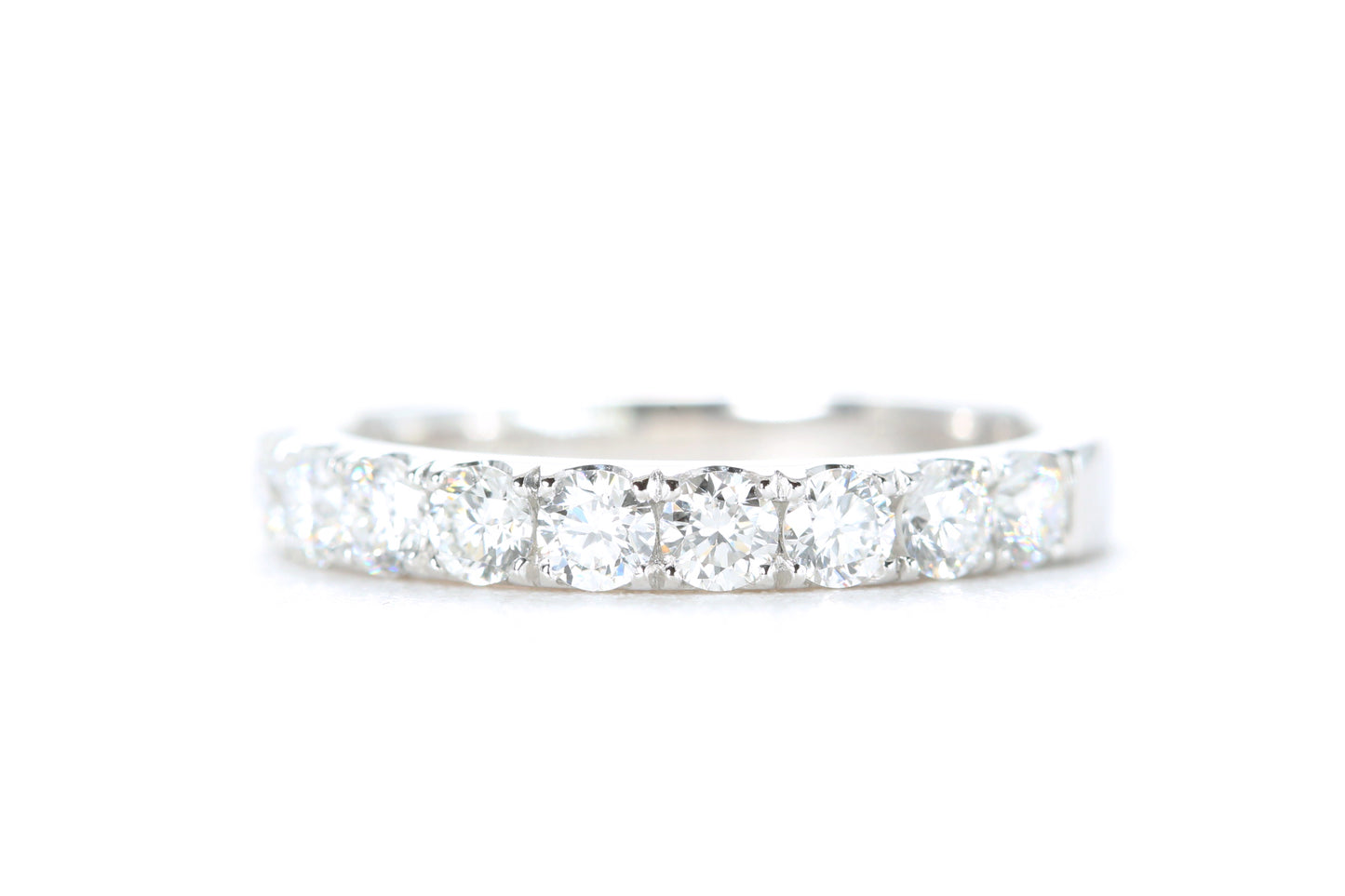 Micro Pavé Diamond Ring One Carat in Platinum