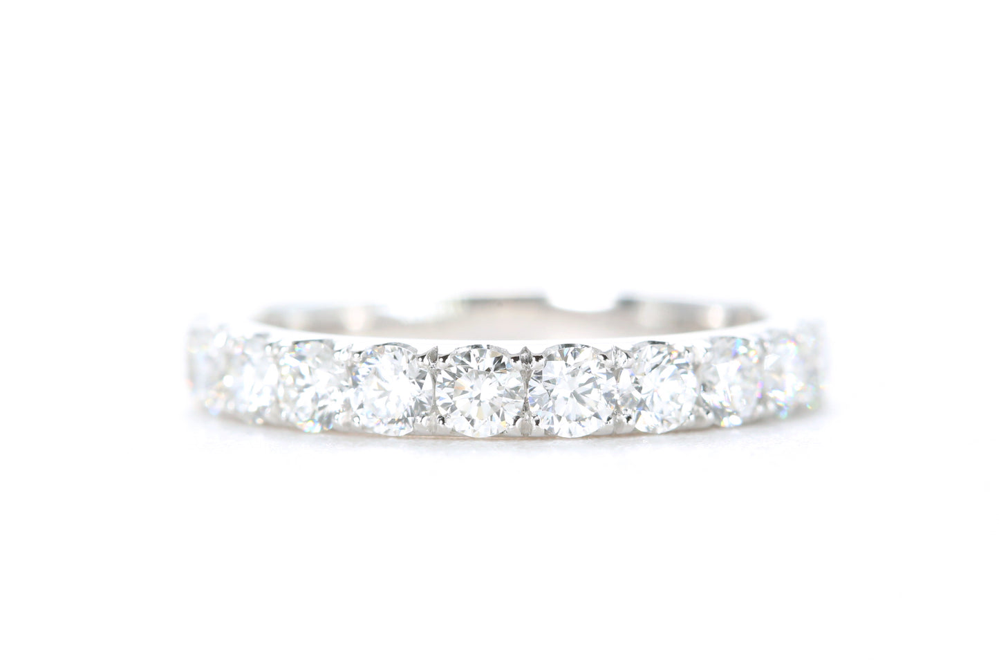 Micro Pavé Diamond Ring One Carat in Platinum