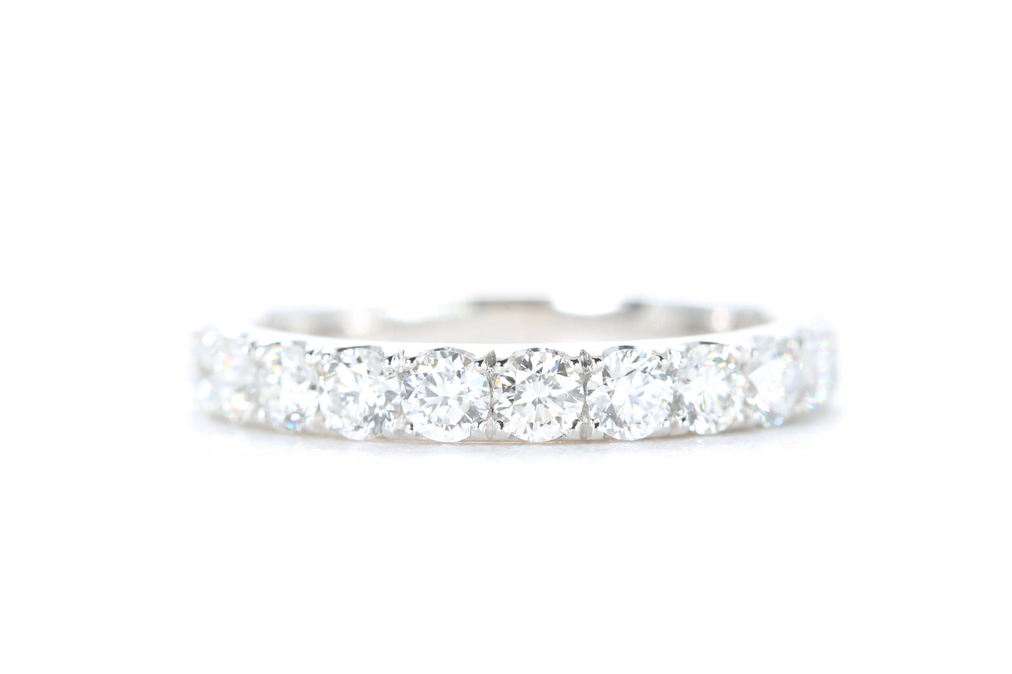 Micro Pavé Diamond Ring One Carat in Platinum