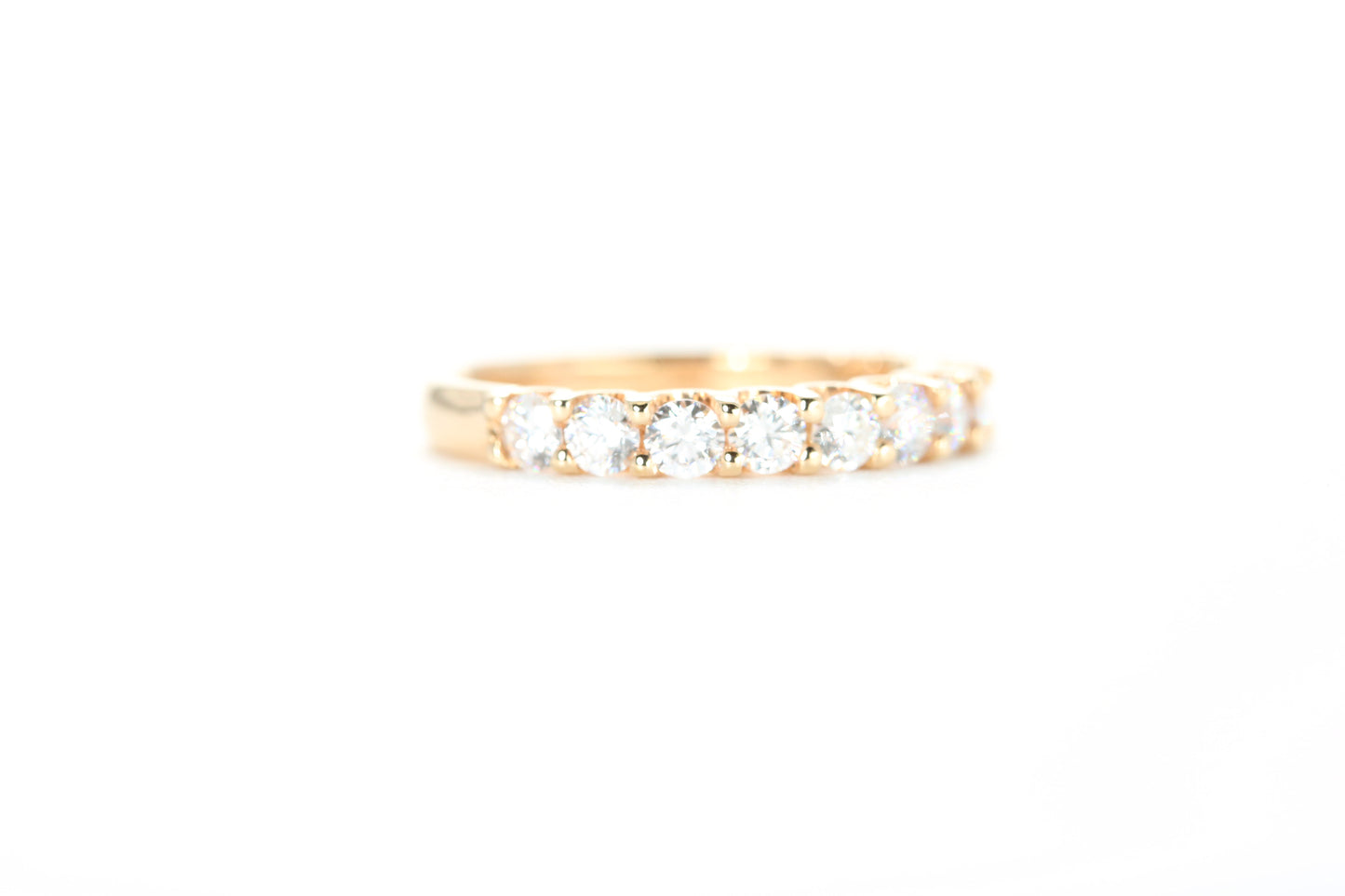 Micro Pavé One Carat Diamond Ring in 18K Rose Gold