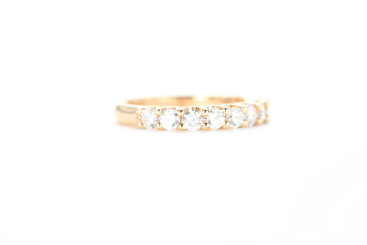 Micro Pavé One Carat Diamond Ring in 18K Rose Gold