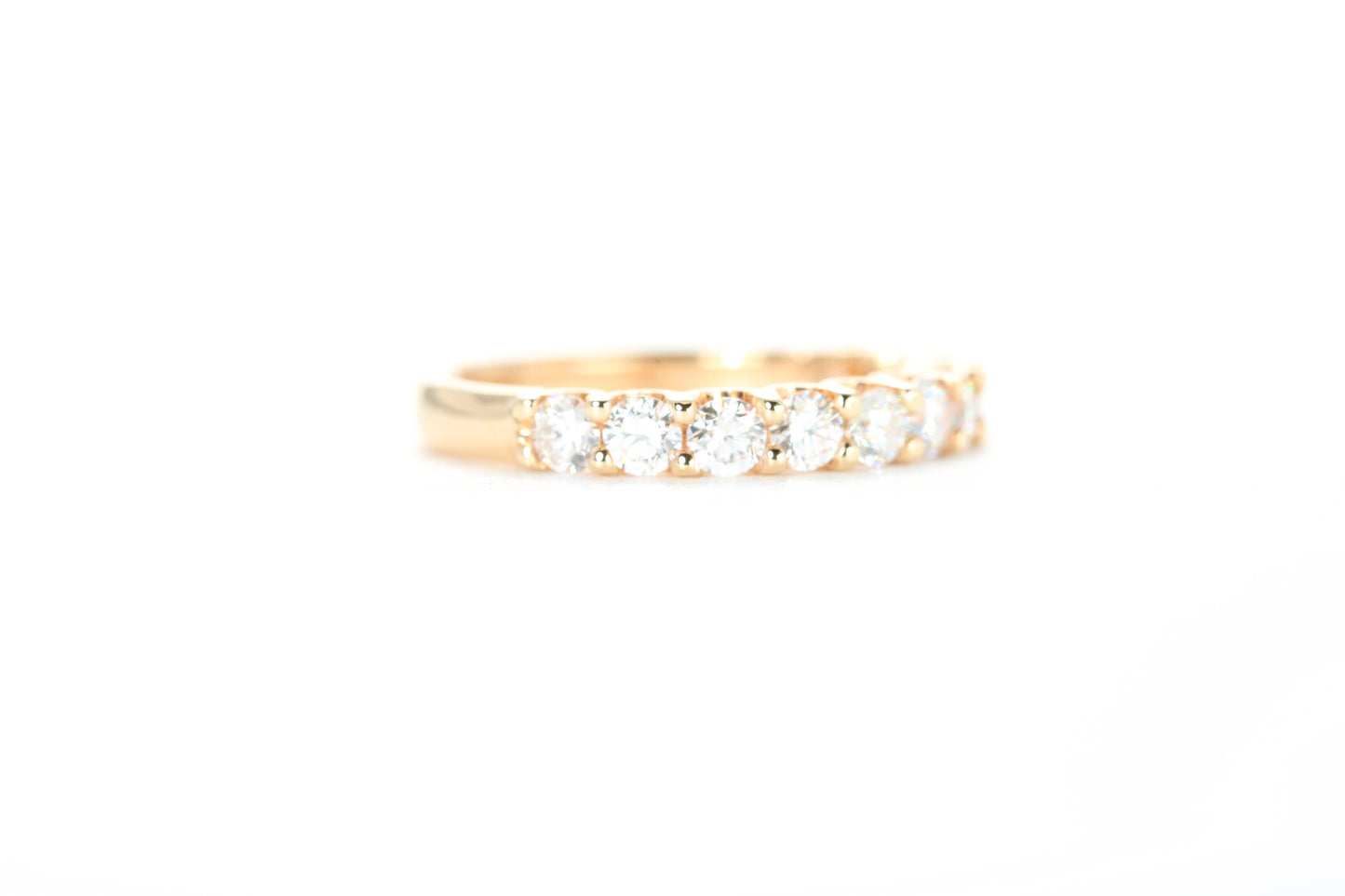 Micro Pavé One Carat Diamond Ring in 18K Rose Gold