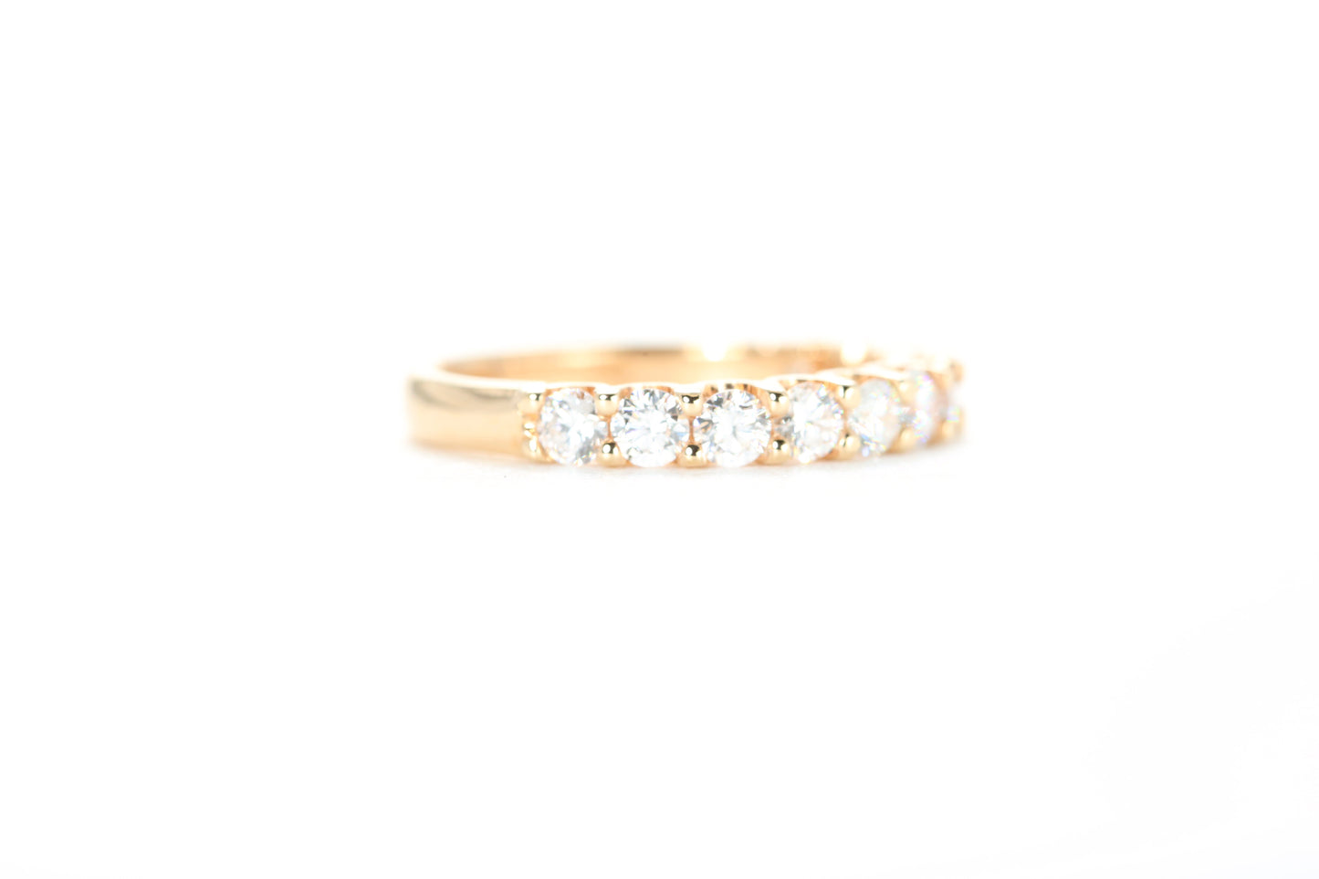 Micro Pavé One Carat Diamond Ring in 18K Rose Gold