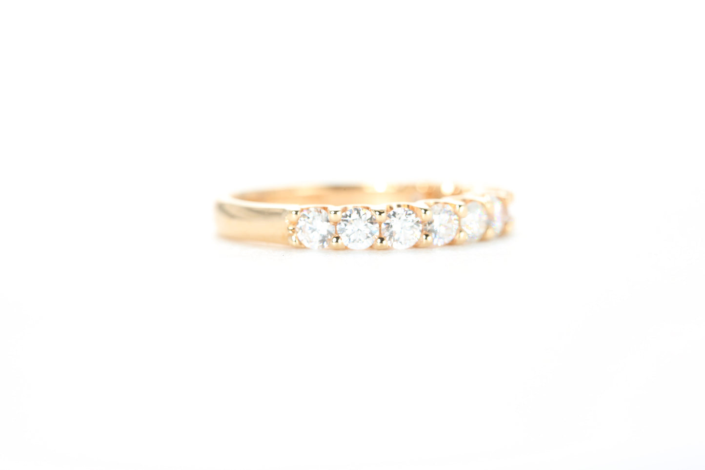 Micro Pavé One Carat Diamond Ring in 18K Rose Gold