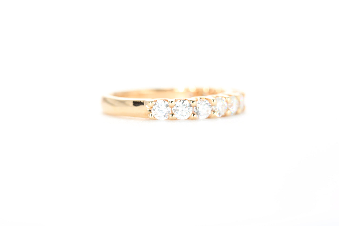 Micro Pavé One Carat Diamond Ring in 18K Rose Gold