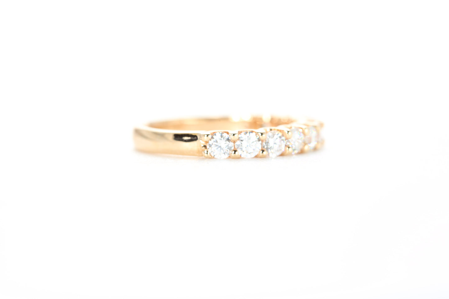 Micro Pavé One Carat Diamond Ring in 18K Rose Gold