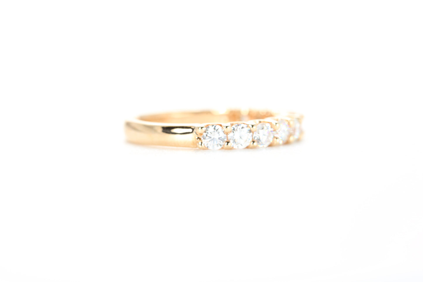 Micro Pavé One Carat Diamond Ring in 18K Rose Gold