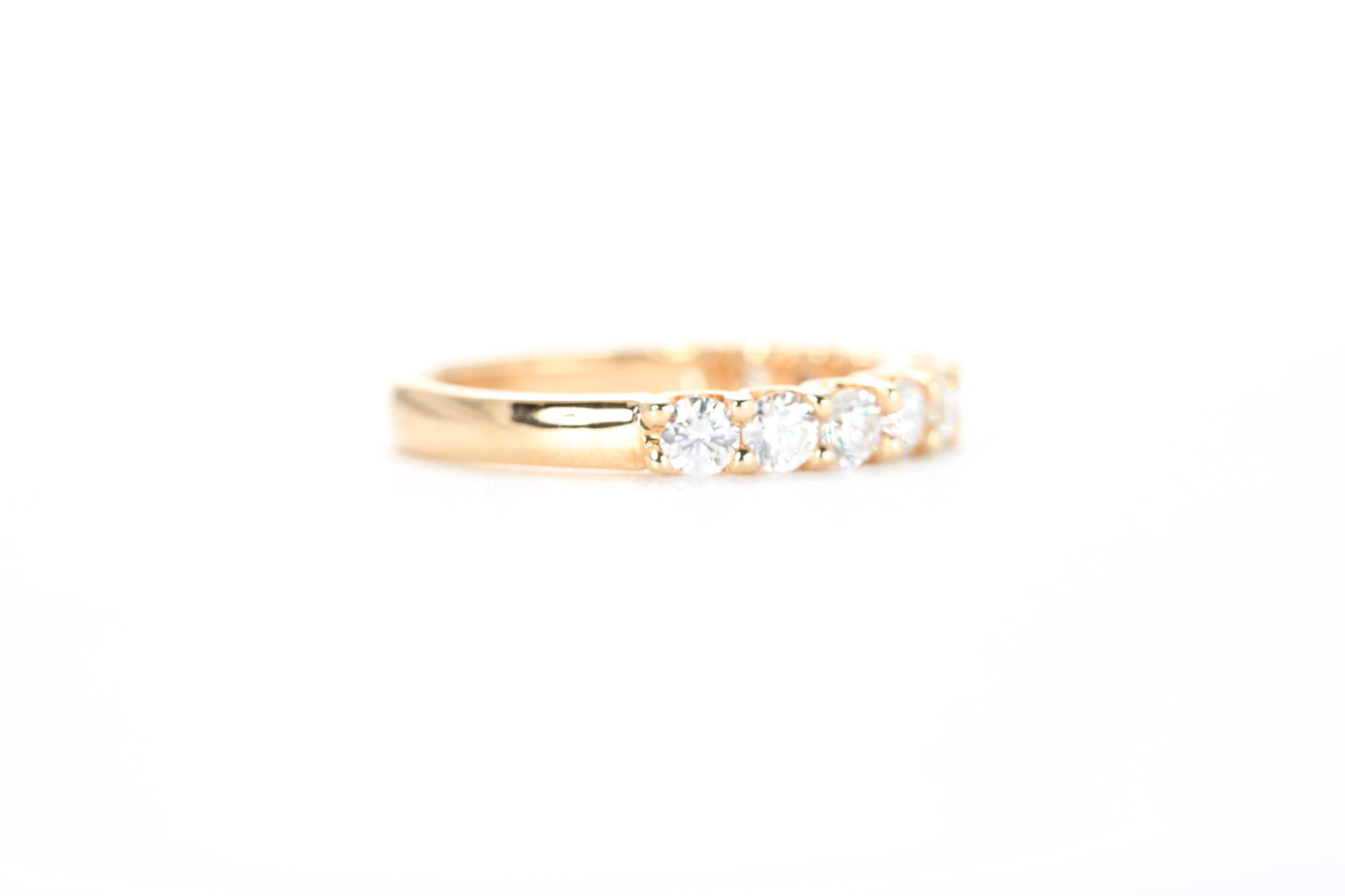 Micro Pavé One Carat Diamond Ring in 18K Rose Gold