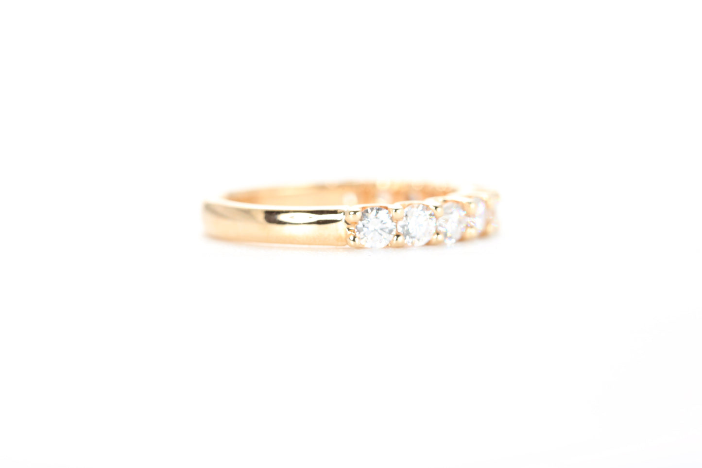 Micro Pavé One Carat Diamond Ring in 18K Rose Gold