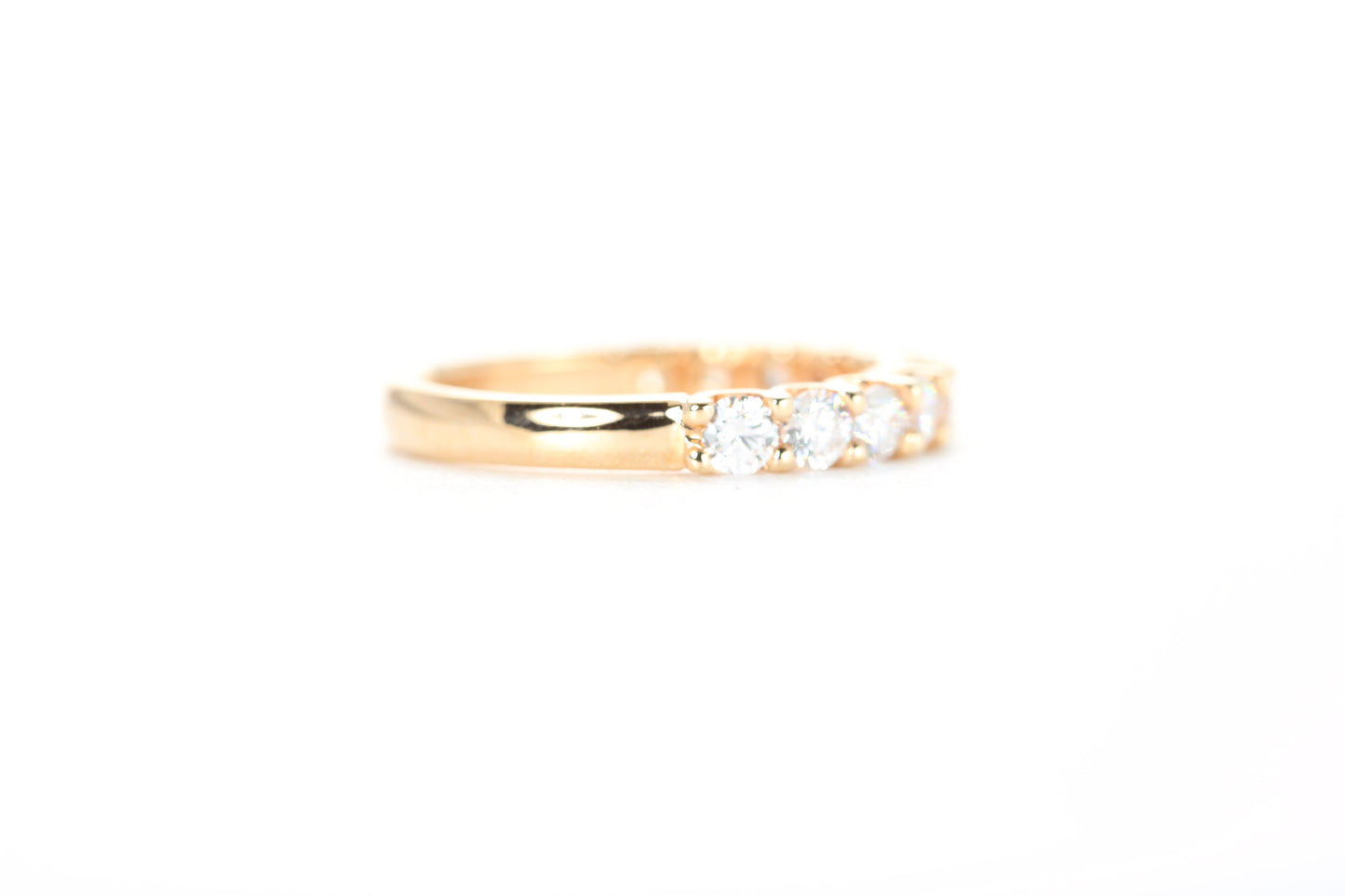 Micro Pavé One Carat Diamond Ring in 18K Rose Gold
