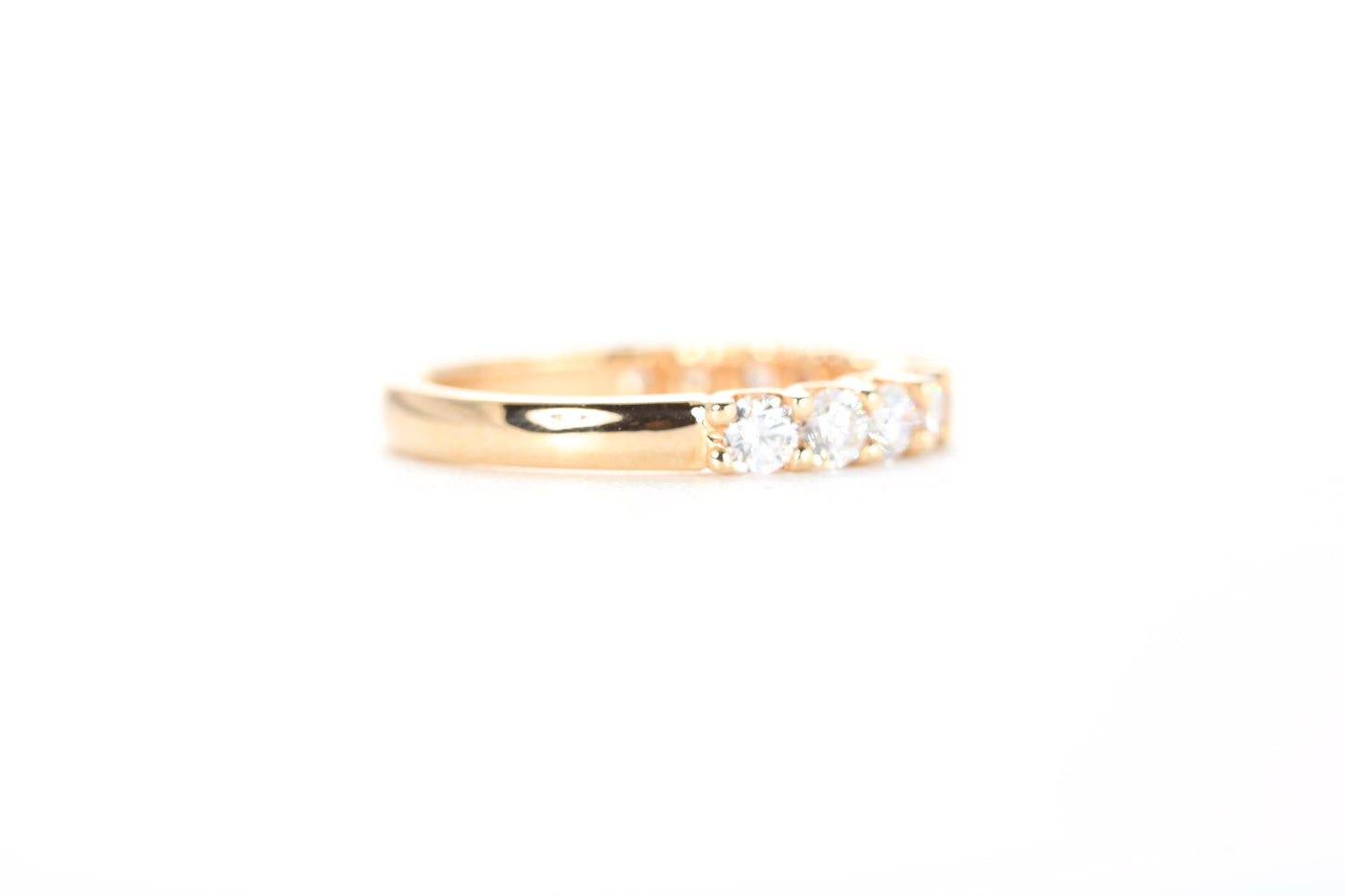 Micro Pavé One Carat Diamond Ring in 18K Rose Gold