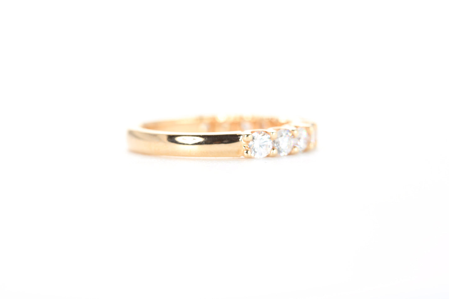 Micro Pavé One Carat Diamond Ring in 18K Rose Gold
