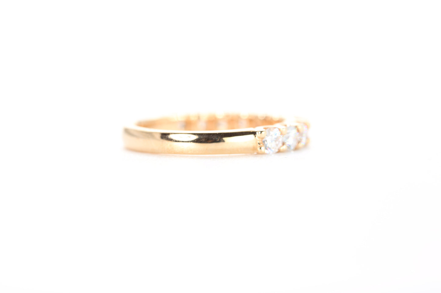Micro Pavé One Carat Diamond Ring in 18K Rose Gold