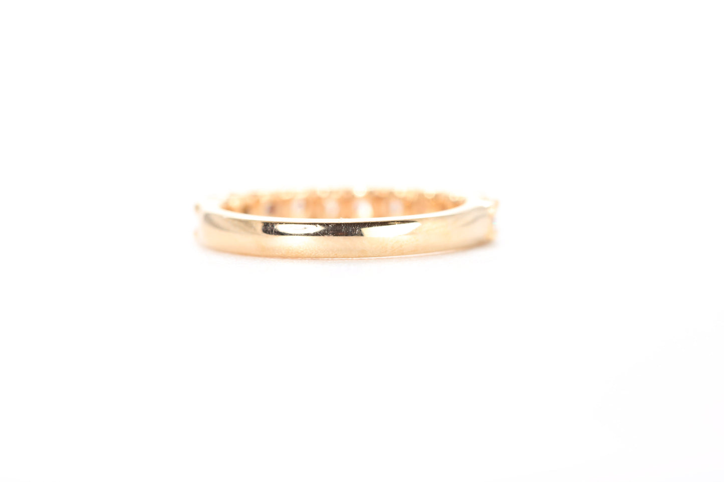 Micro Pavé One Carat Diamond Ring in 18K Rose Gold