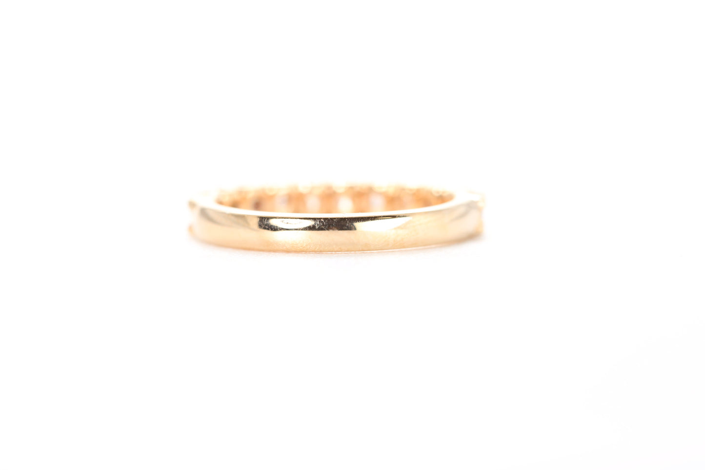 Micro Pavé One Carat Diamond Ring in 18K Rose Gold