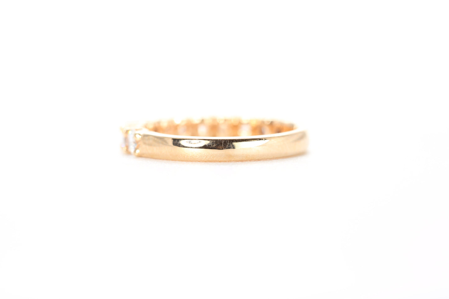 Micro Pavé One Carat Diamond Ring in 18K Rose Gold