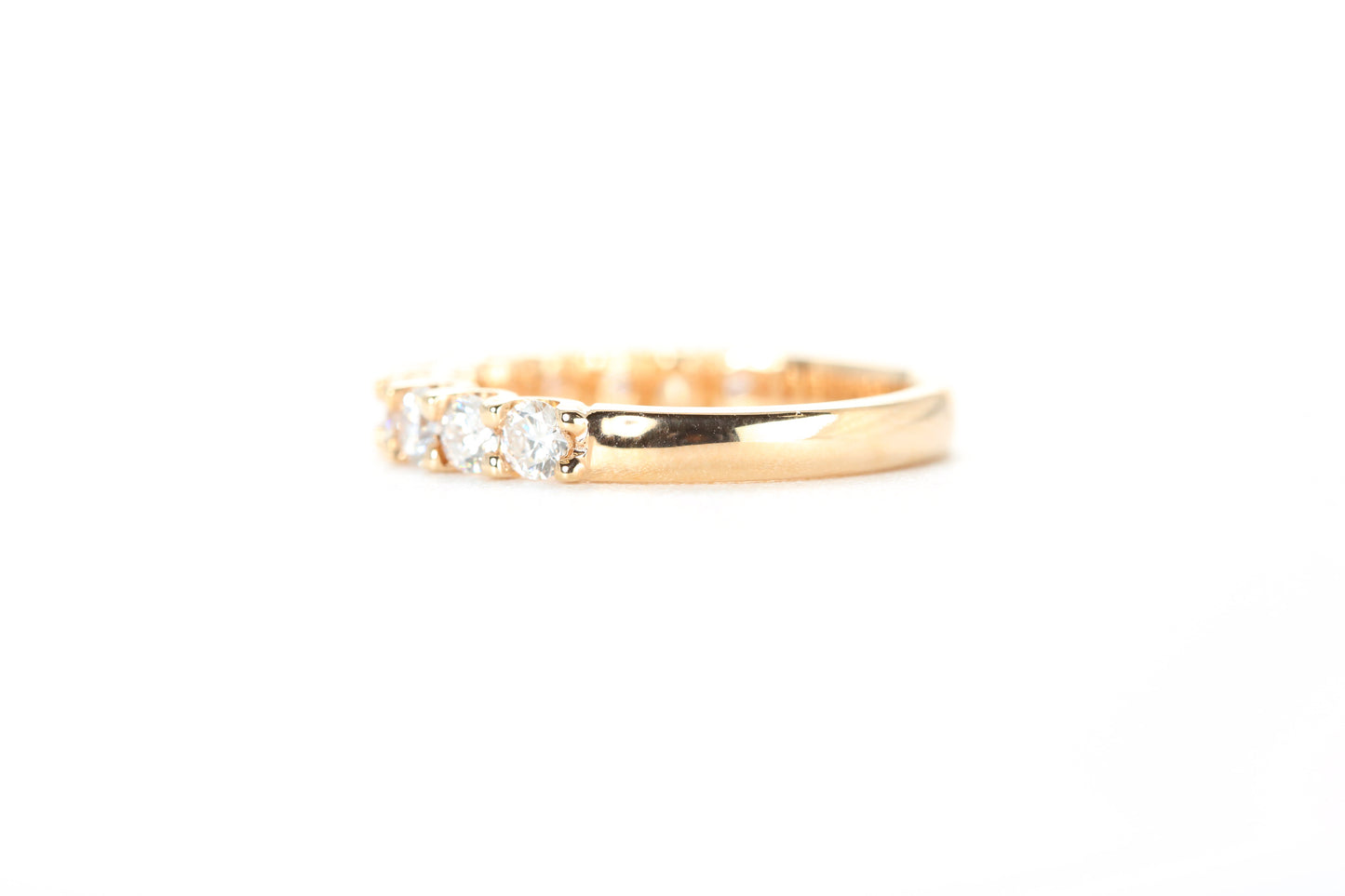 Micro Pavé One Carat Diamond Ring in 18K Rose Gold