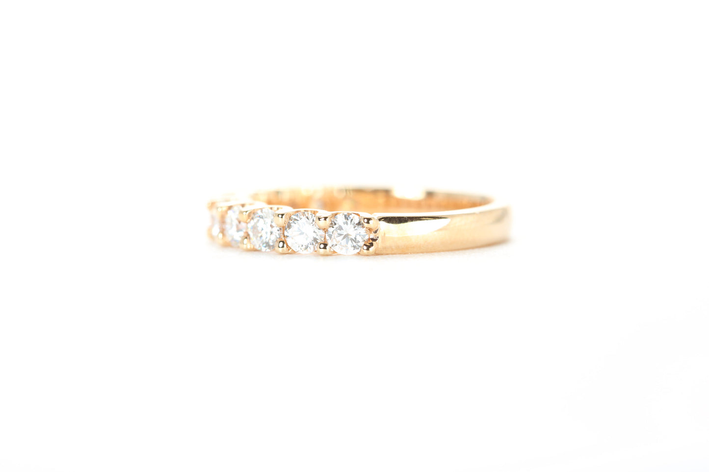 Micro Pavé One Carat Diamond Ring in 18K Rose Gold