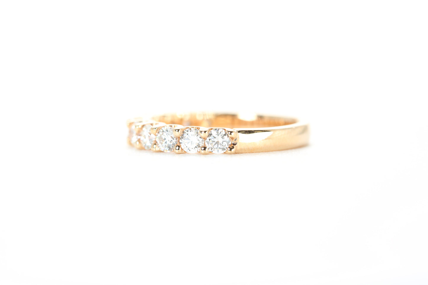 Micro Pavé One Carat Diamond Ring in 18K Rose Gold