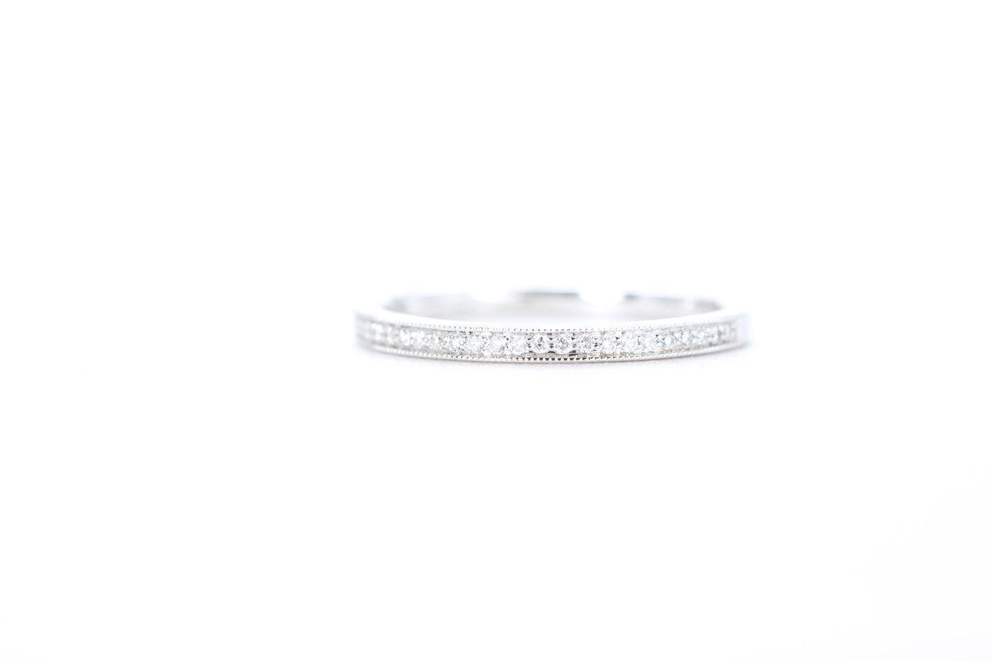 Mini Milgrain Diamond Ring 1/10 Carat