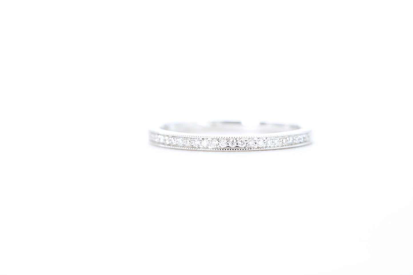 Mini Milgrain Diamond Ring 1/10 Carat