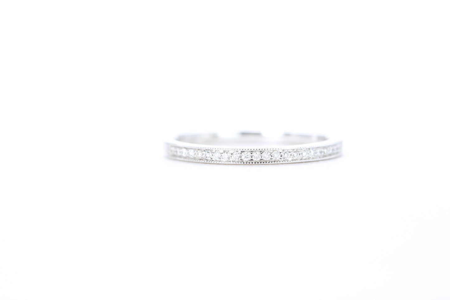 Mini Milgrain Diamond Ring 1/10 Carat