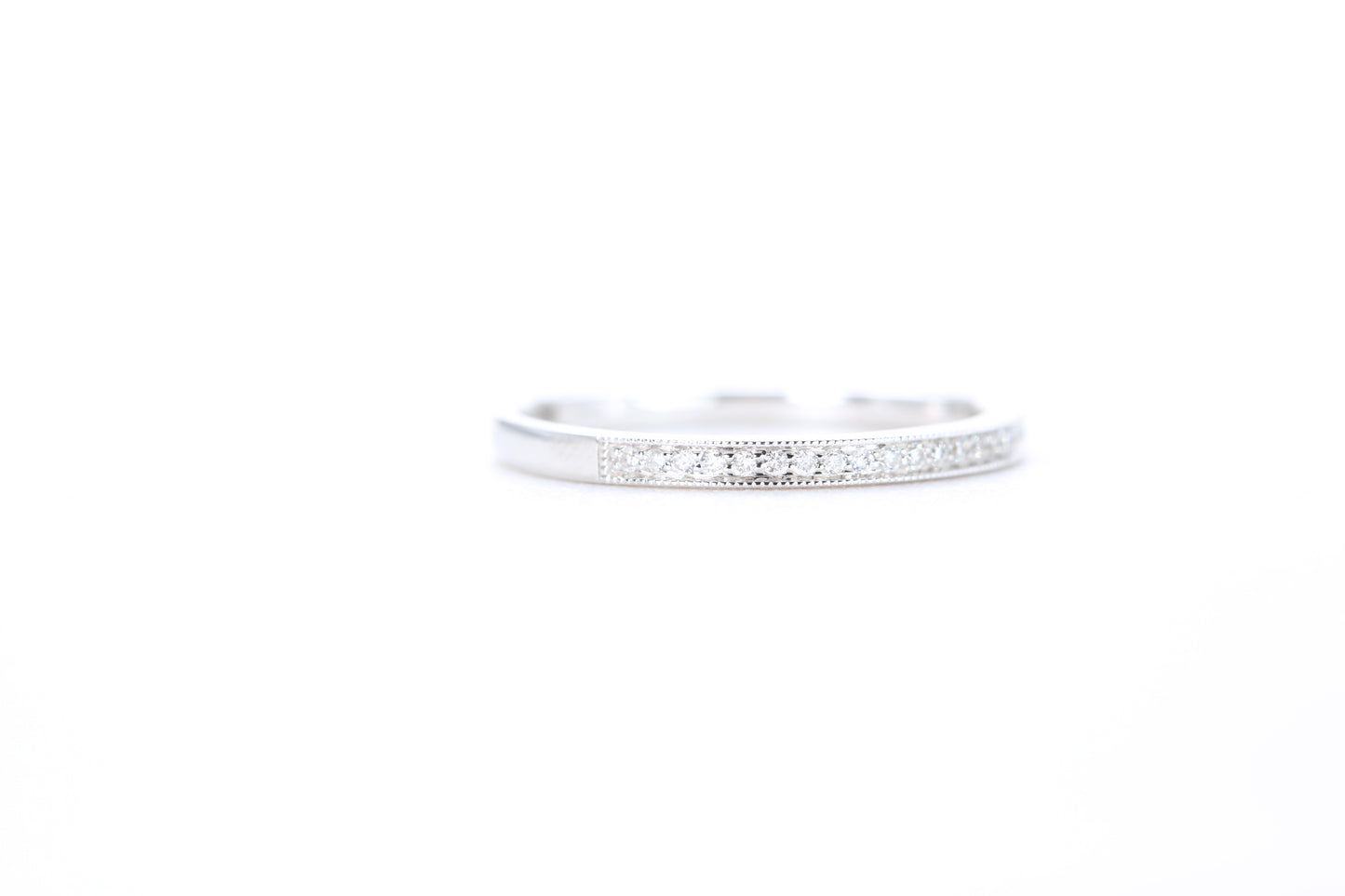 Mini Milgrain Diamond Ring 1/10 Carat