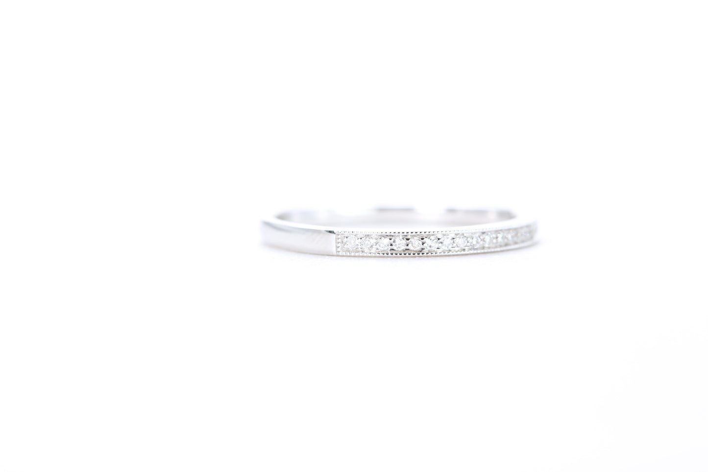 Mini Milgrain Diamond Ring 1/10 Carat