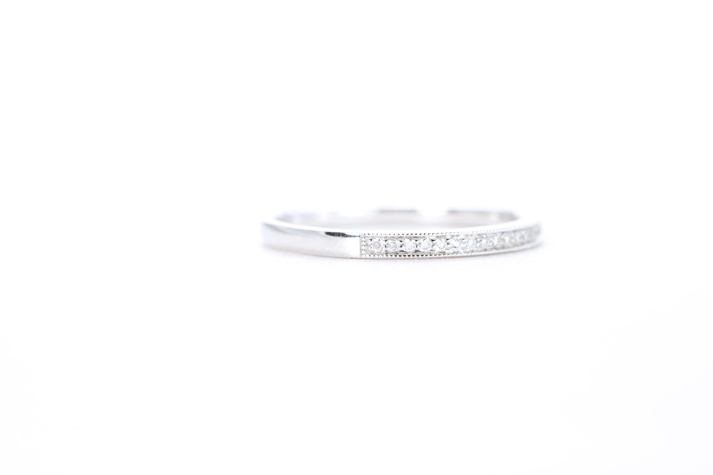 Mini Milgrain Diamond Ring 1/10 Carat