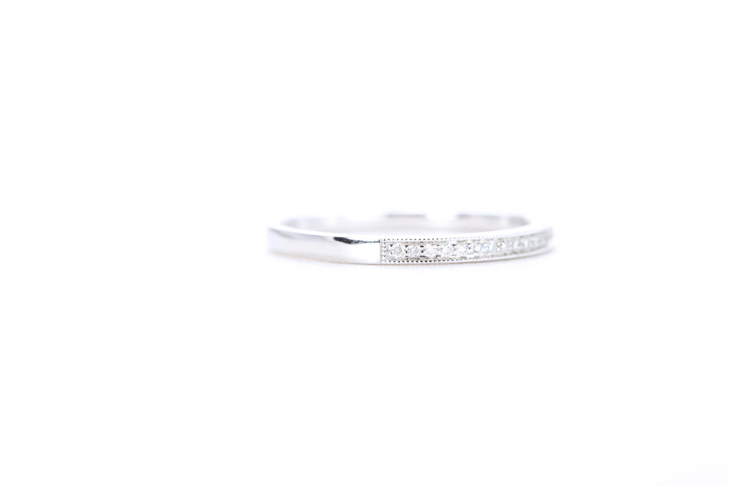 Mini Milgrain Diamond Ring 1/10 Carat