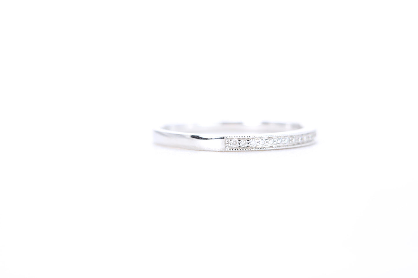 Mini Milgrain Diamond Ring 1/10 Carat