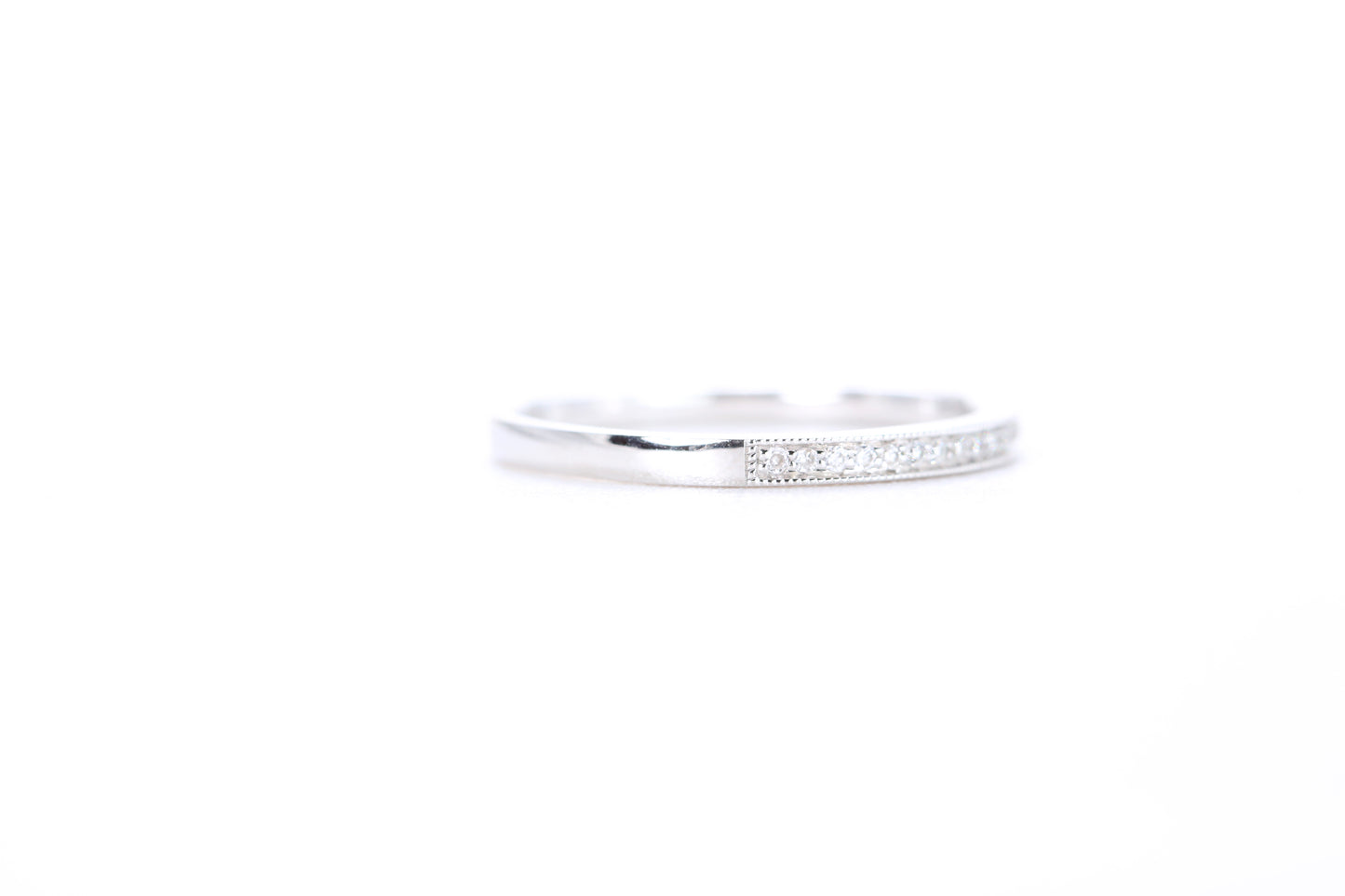 Mini Milgrain Diamond Ring 1/10 Carat