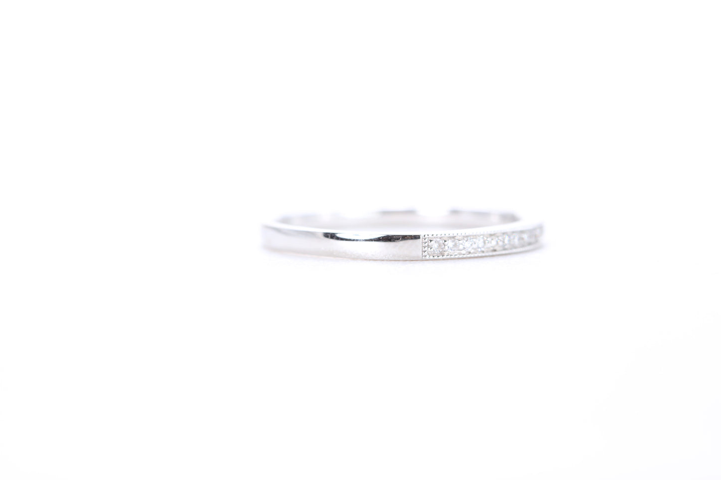 Mini Milgrain Diamond Ring 1/10 Carat