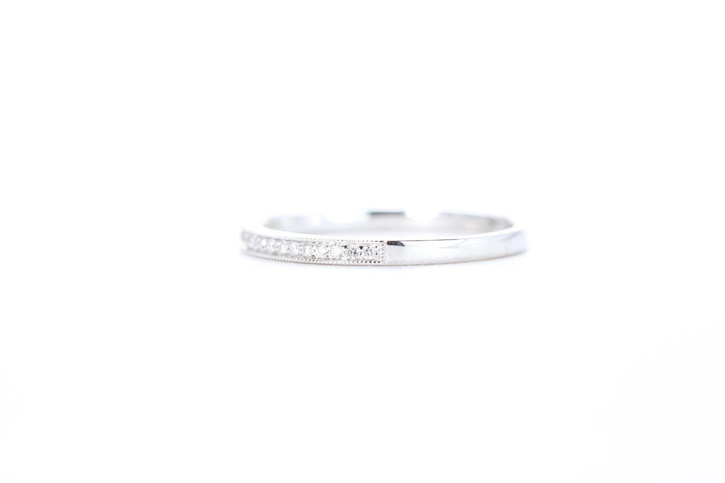 Mini Milgrain Diamond Ring 1/10 Carat
