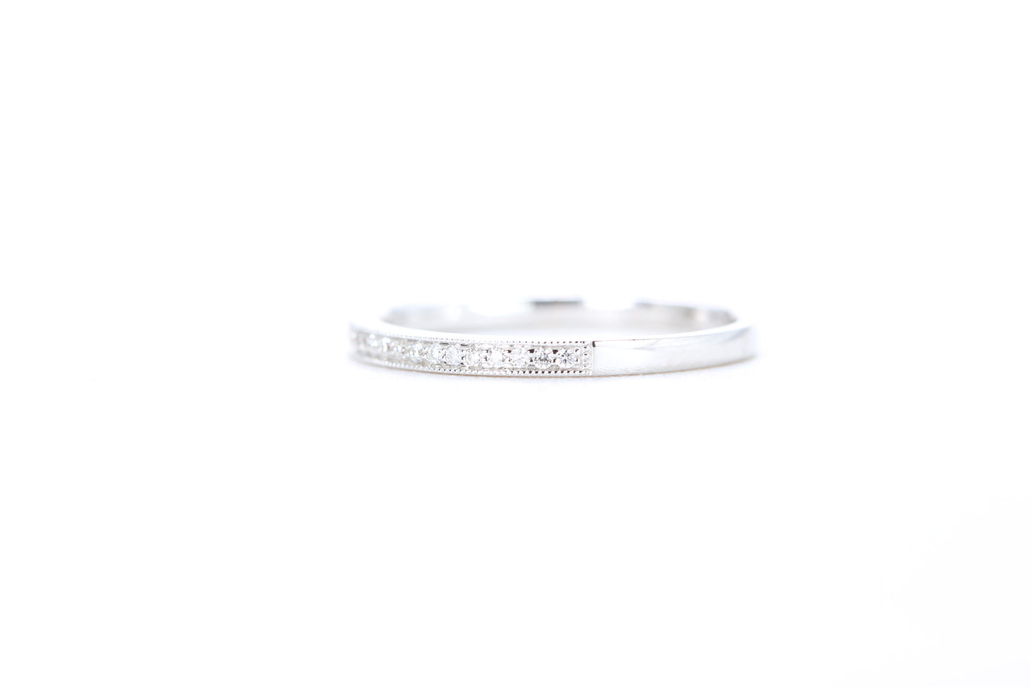 Mini Milgrain Diamond Ring 1/10 Carat