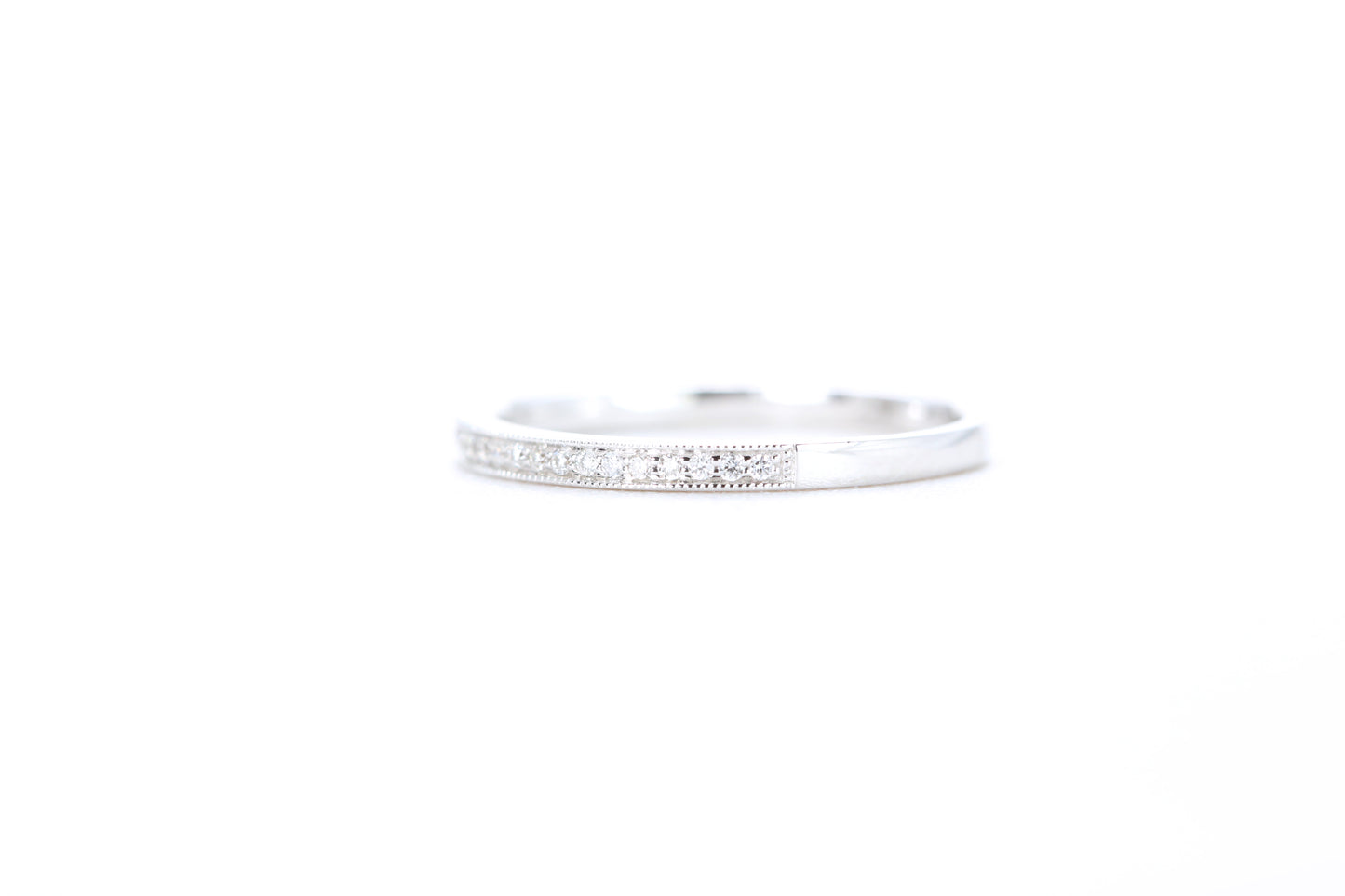 Mini Milgrain Diamond Ring 1/10 Carat