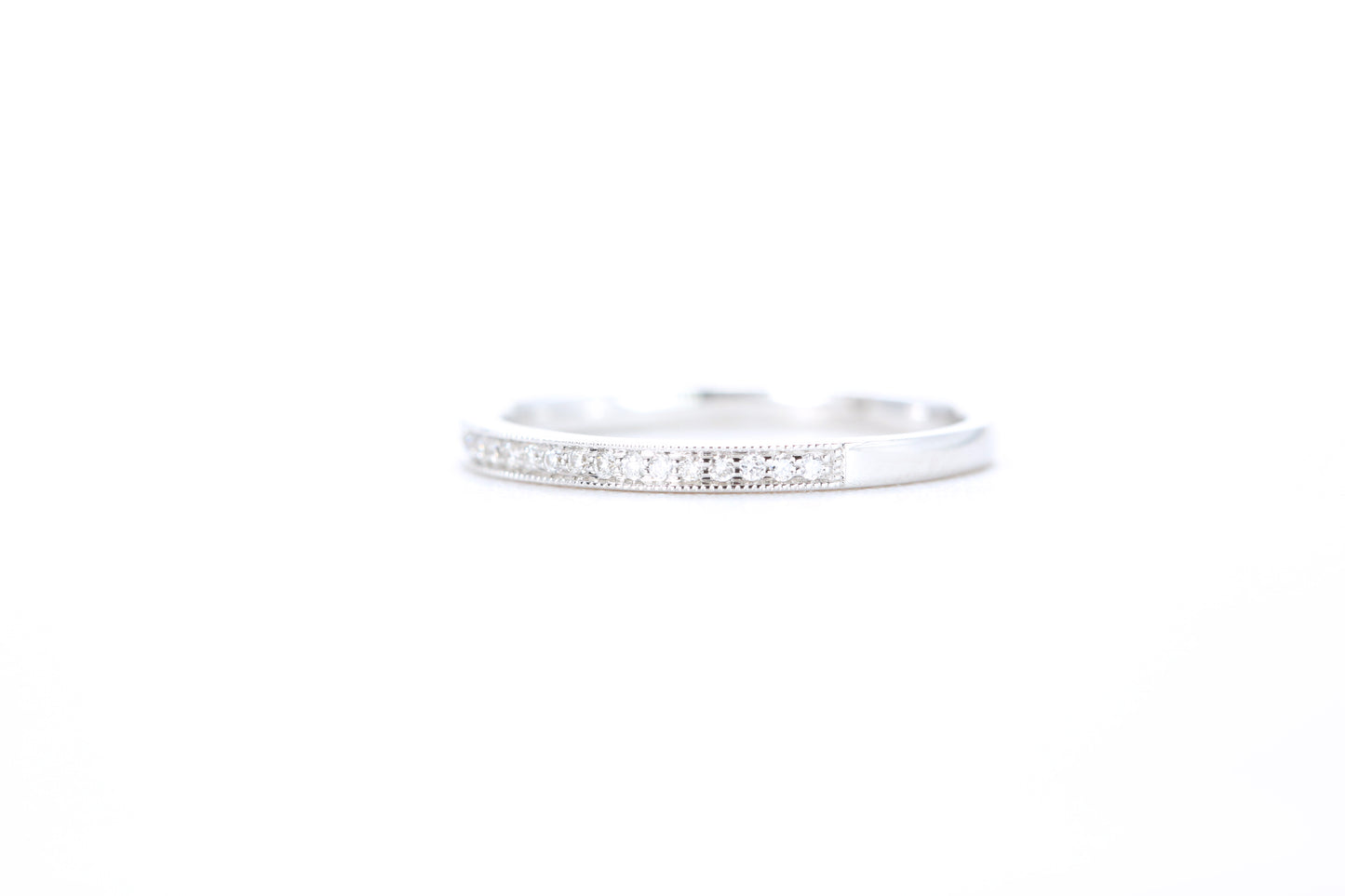 Mini Milgrain Diamond Ring 1/10 Carat