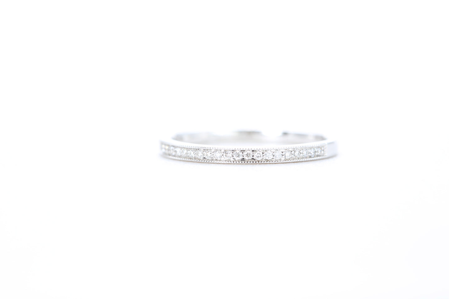 Mini Milgrain Diamond Ring 1/10 Carat