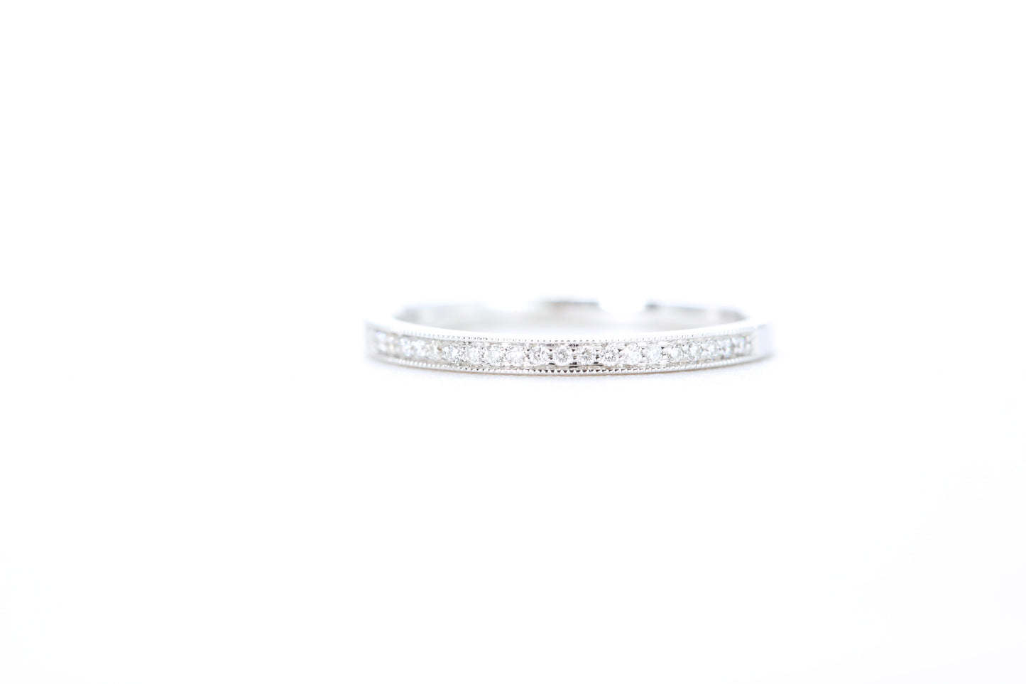 Mini Milgrain Diamond Ring 1/10 Carat