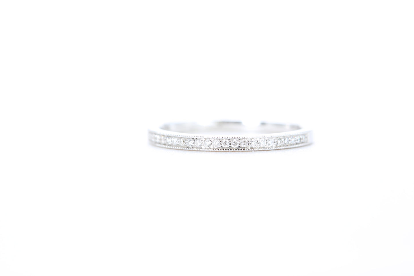 Mini Milgrain Diamond Ring 1/10 Carat