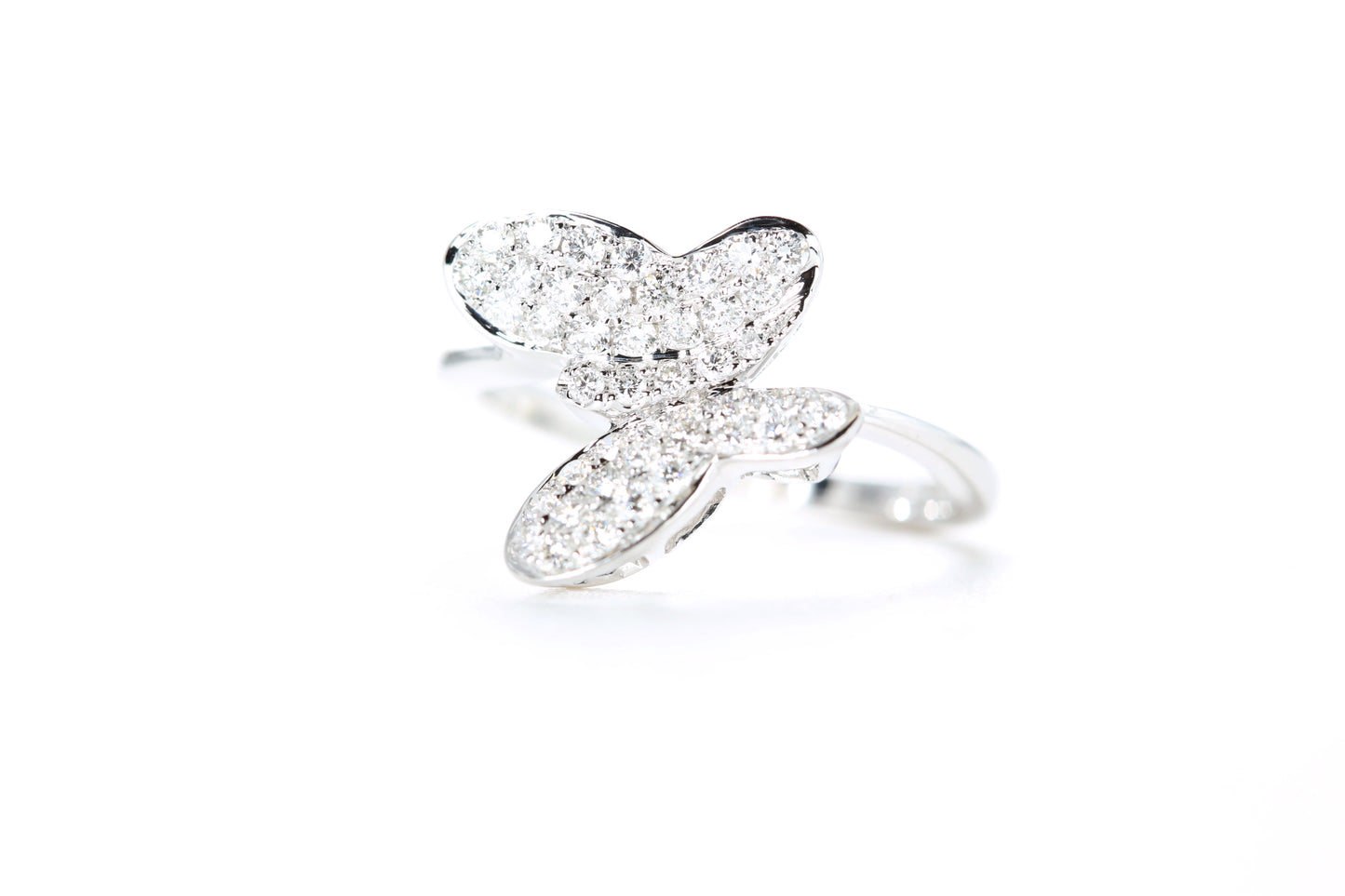 Pavé Diamond Butterfly Ring