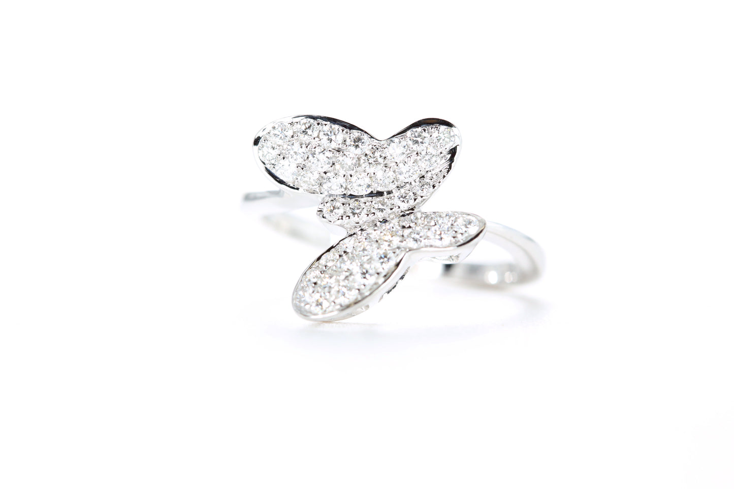 Pavé Diamond Butterfly Ring