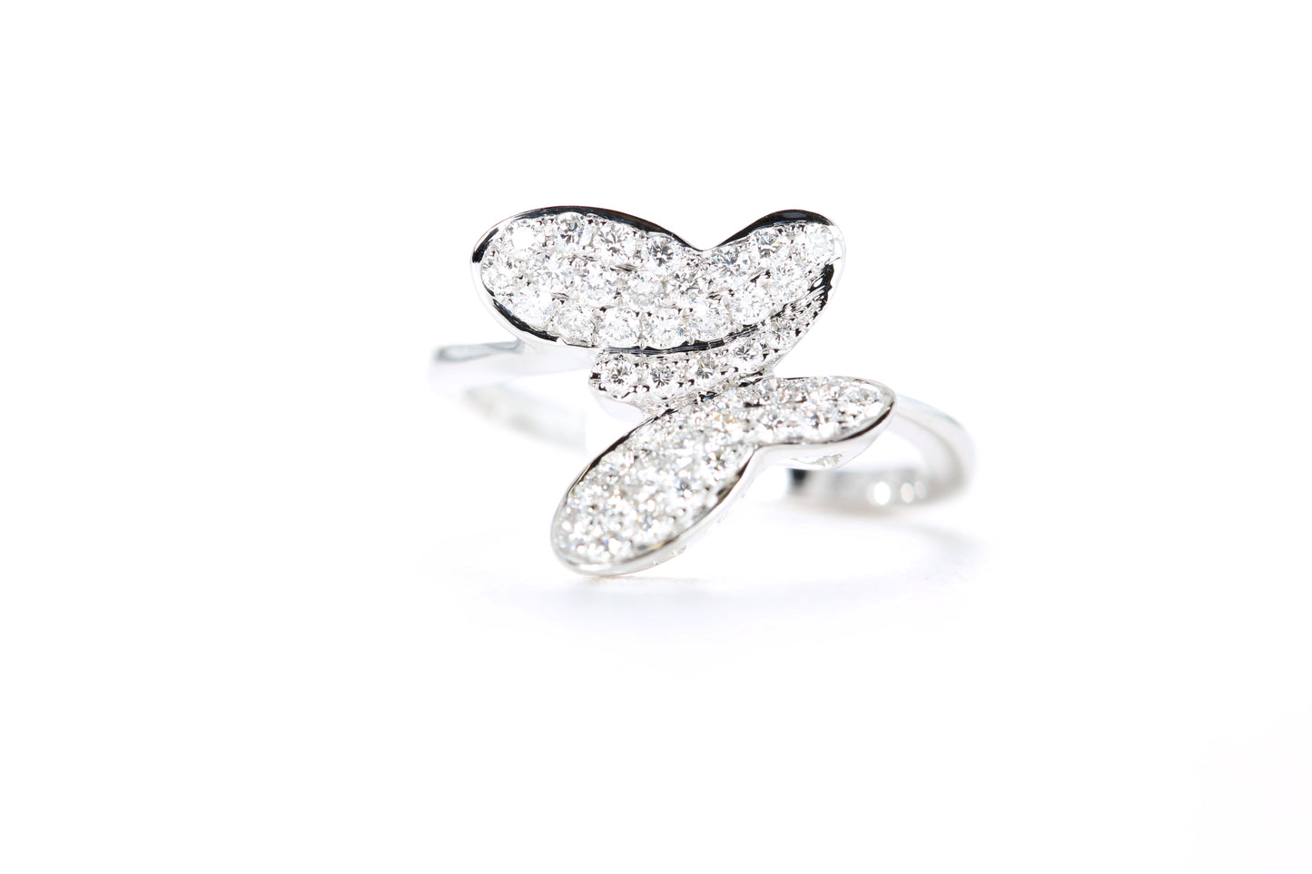 Pavé Diamond Butterfly Ring