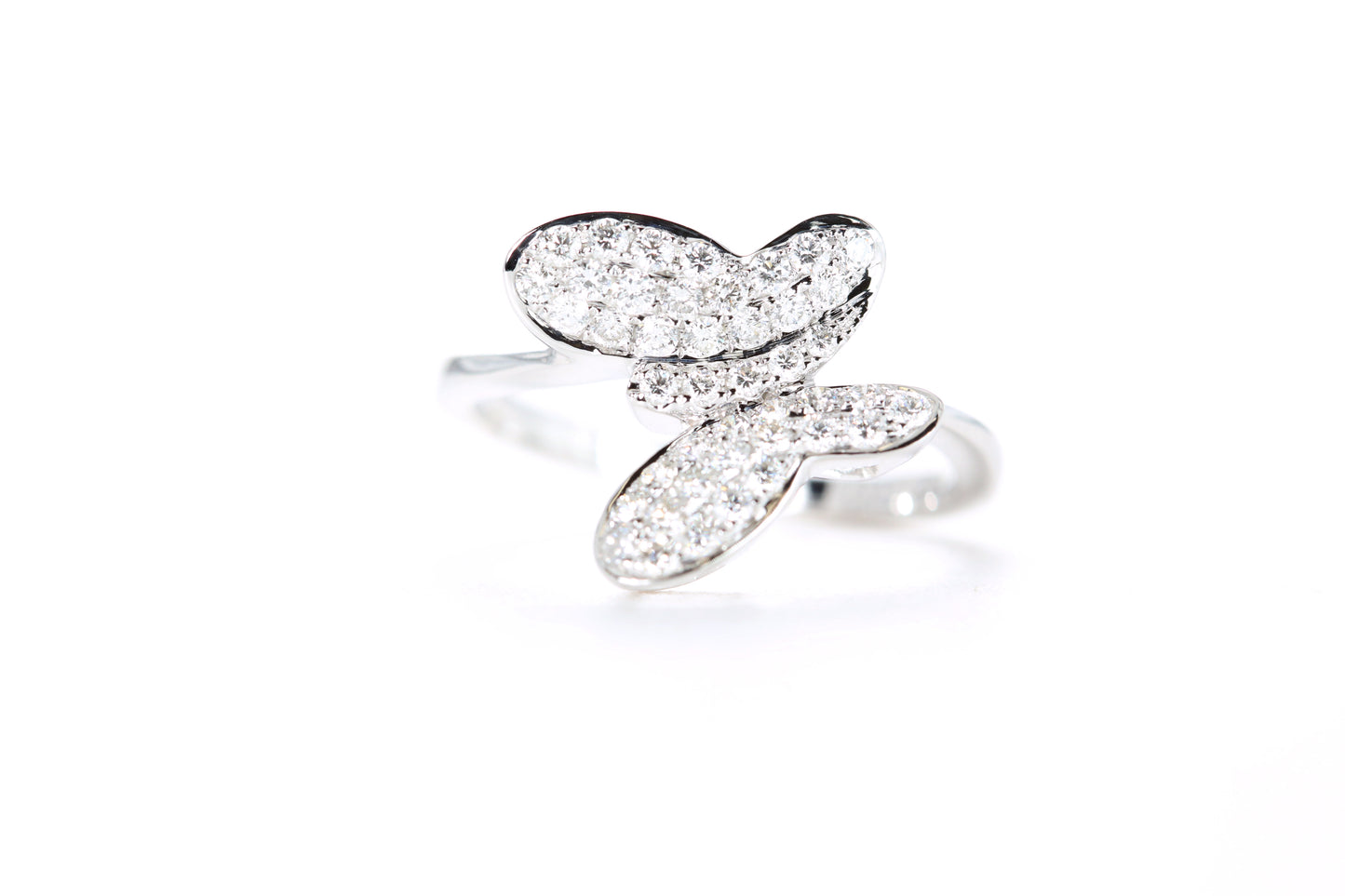 Pavé Diamond Butterfly Ring