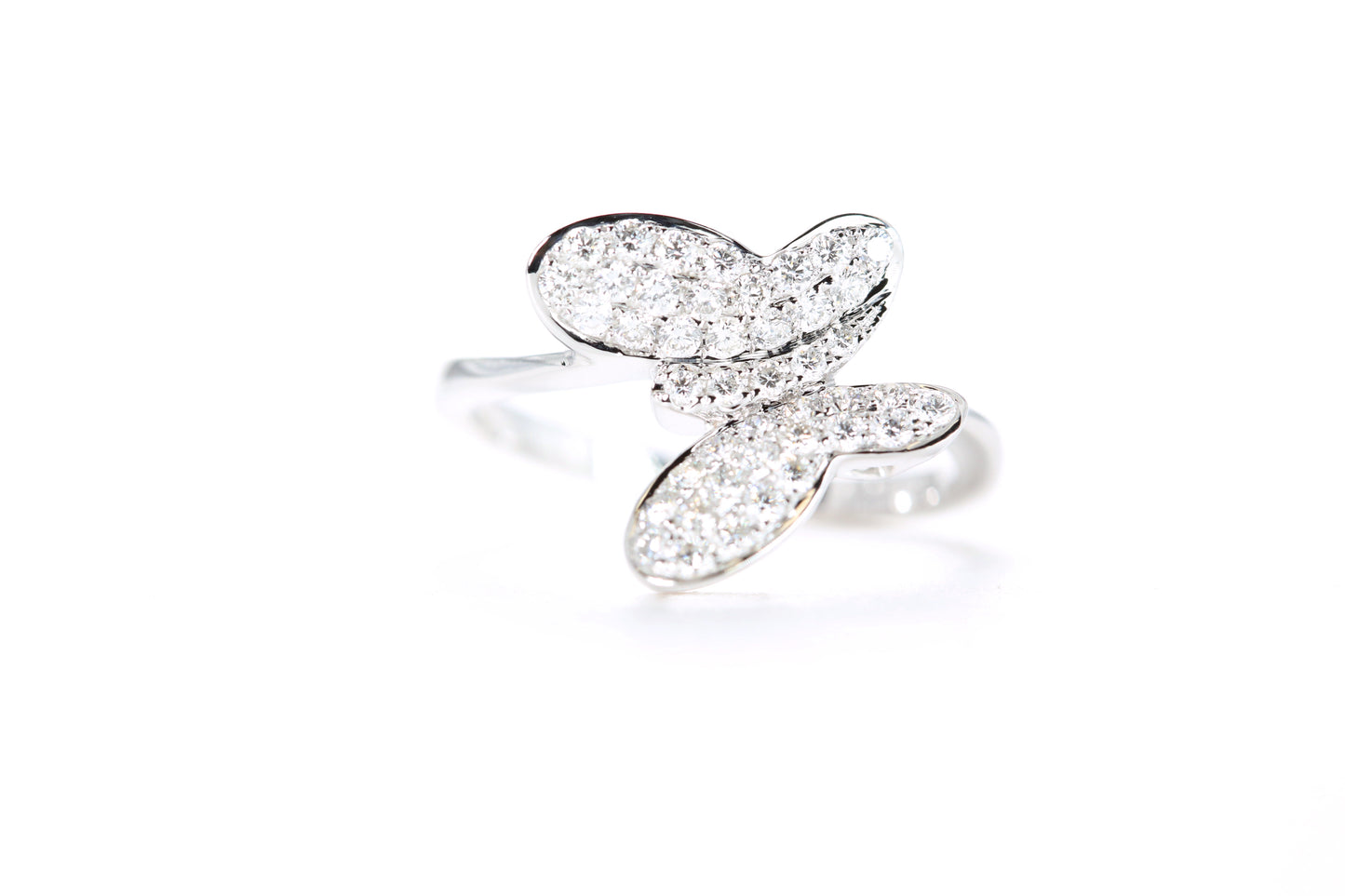 Pavé Diamond Butterfly Ring