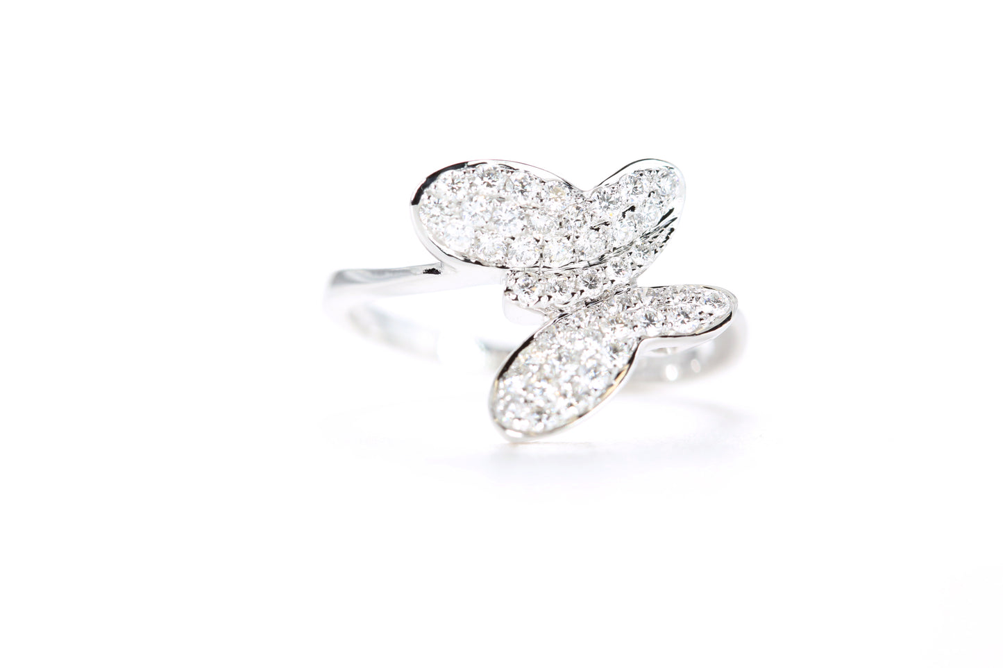 Pavé Diamond Butterfly Ring